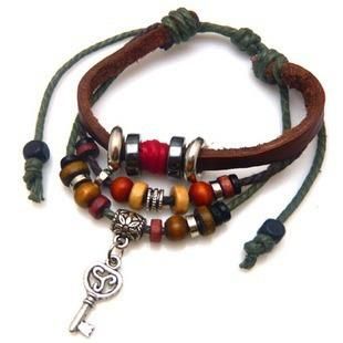 Pulseira de couro Trisquel