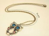 Colar Coruja com Strass